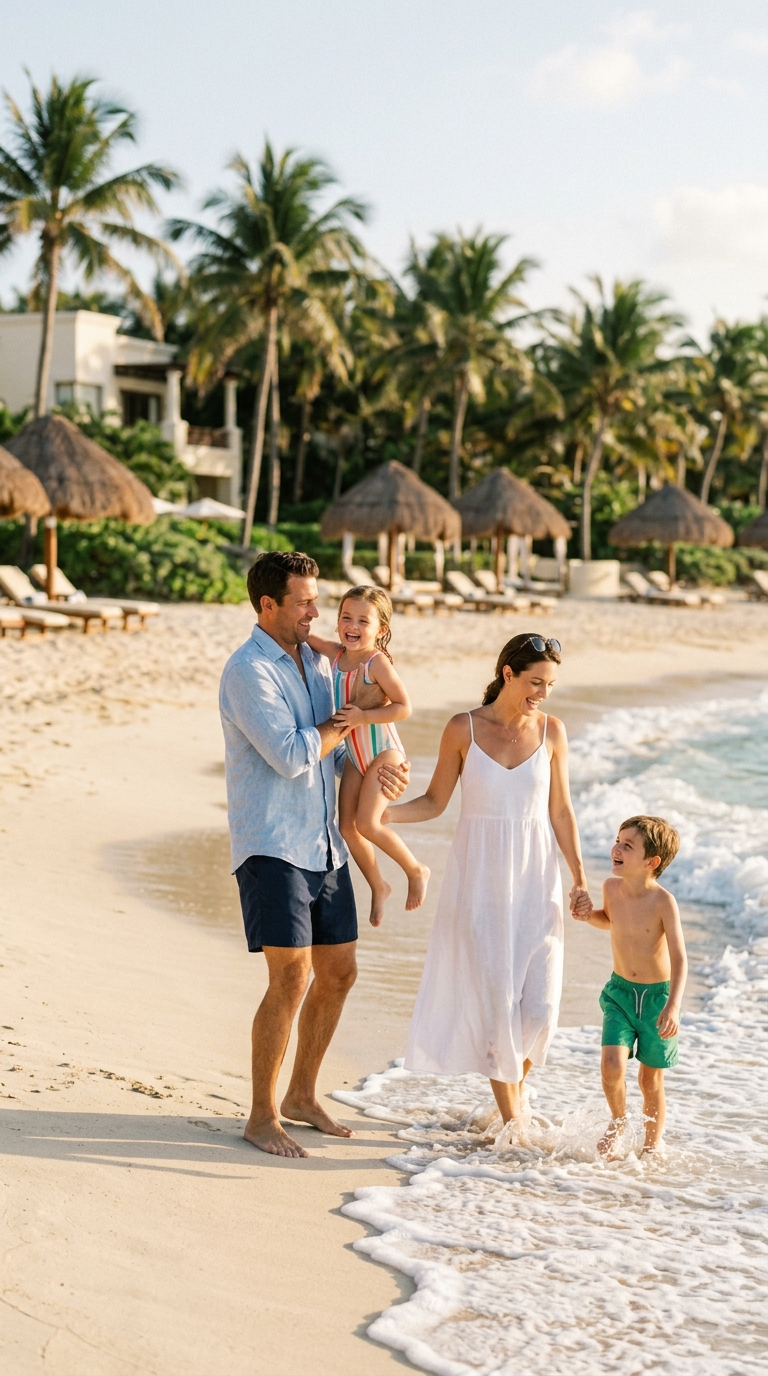 Family fun on beach resort - Family trips